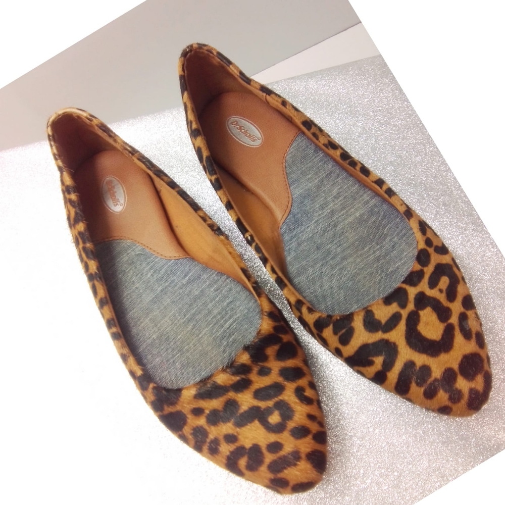 Dr. Scholl's Animal Print Flats Really Calf Hair